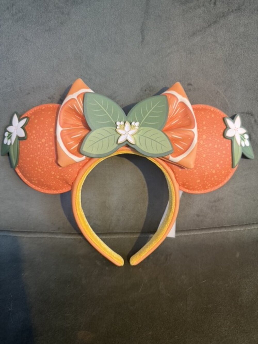 Disney Parks Mickey & Minnie Fruit Stand Orange Slice Minnie Mouse Ear Headband